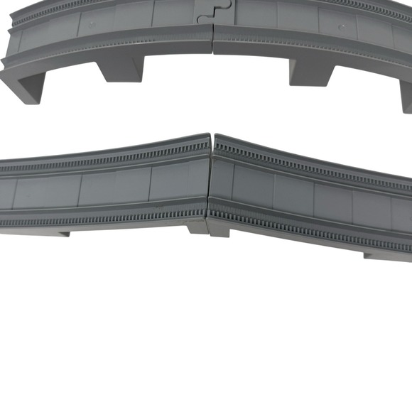 LEGO Duplo Train Track 4 Middle & End Bridge Pieces Dark Bluish Gray 35136 35138 - Picture 6 of 10